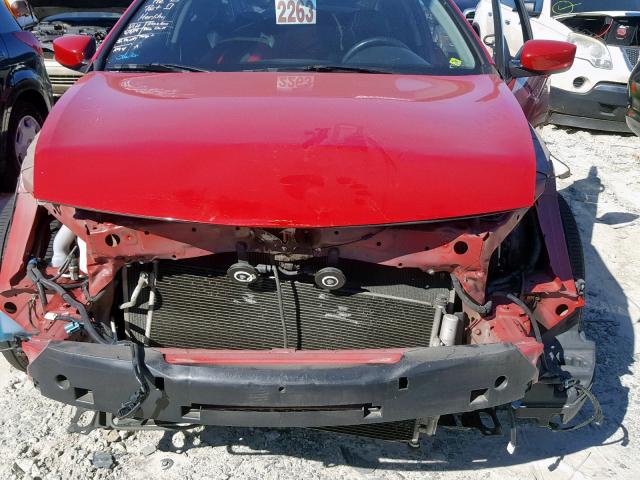 1HGCS12858A011941 - 2008 HONDA ACCORD EXL RED photo 7