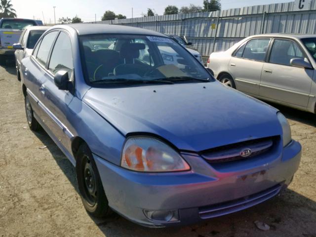 KNADC125556370613 - 2005 KIA RIO BLUE photo 1