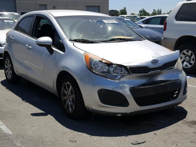 KNADN5A39D6104866 - 2013 KIA RIO EX SILVER photo 1