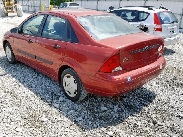 1FAFP33P03W192429 - 2003 FORD FOCUS LX RED photo 3