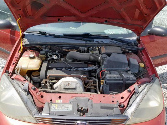 1FAFP33P03W192429 - 2003 FORD FOCUS LX RED photo 7