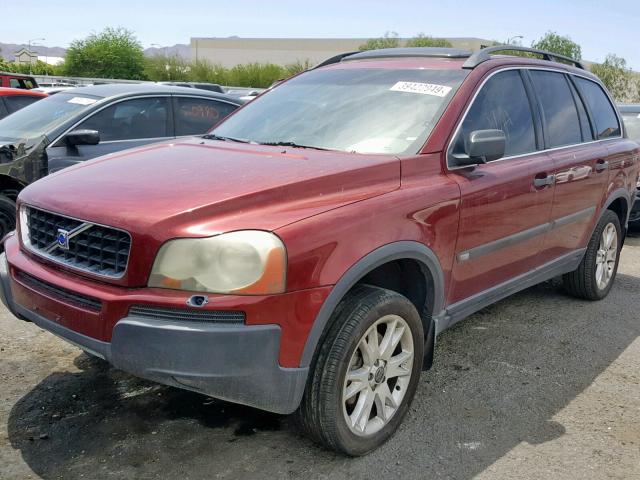 YV1CZ91H741052411 - 2004 VOLVO XC90 T6 RED photo 2