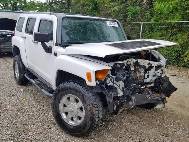 5GTDN13E378142251 - 2007 HUMMER H3 WHITE photo 1