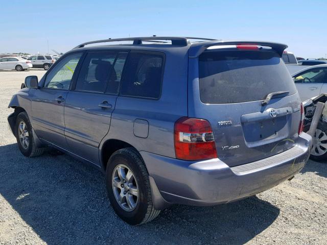 JTEEP21A060142650 - 2006 TOYOTA HIGHLANDER BLUE photo 3