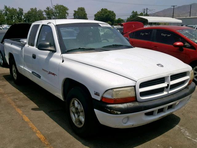 1B7GL22Y5XS113221 - 1999 DODGE DAKOTA WHITE photo 1