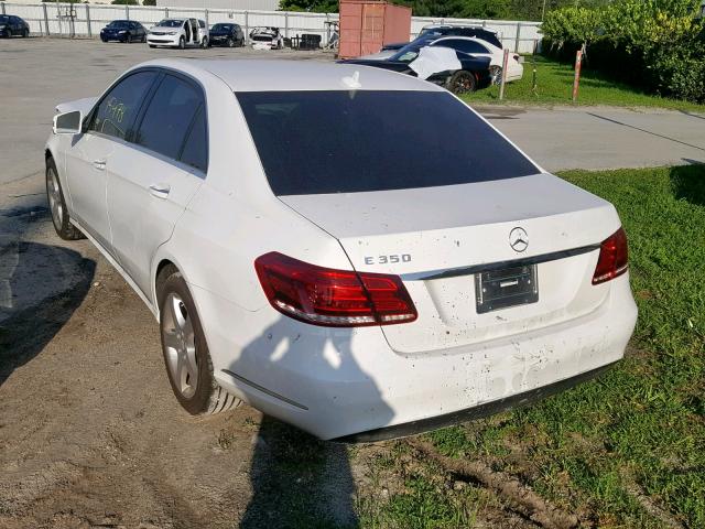 WDDHF5KB5EA837587 - 2014 MERCEDES-BENZ E 350 WHITE photo 3