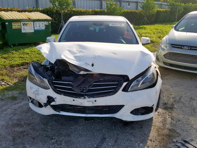 WDDHF5KB5EA837587 - 2014 MERCEDES-BENZ E 350 WHITE photo 9