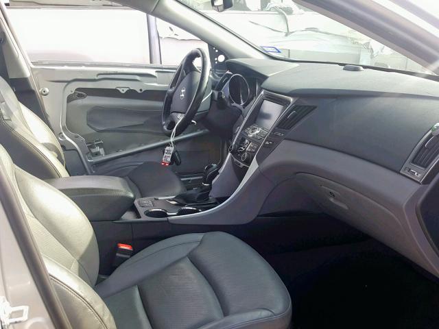 KMHEC4A46DA090336 - 2013 HYUNDAI SONATA HYB SILVER photo 5