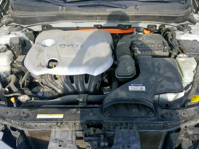 KMHEC4A46DA090336 - 2013 HYUNDAI SONATA HYB SILVER photo 7