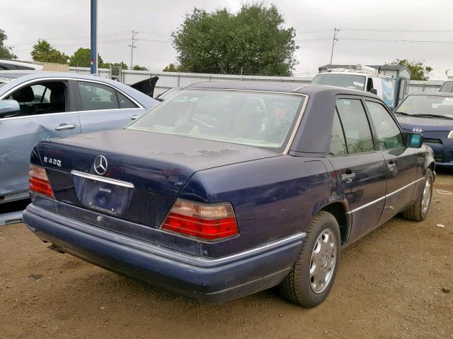 WDBEA34E0SC216697 - 1995 MERCEDES-BENZ E 420 BASE BLUE photo 4