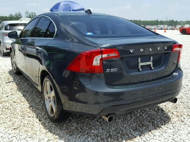 YV1622FS0C2115614 - 2012 VOLVO S60 T5 GRAY photo 3