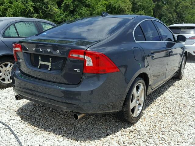 YV1622FS0C2115614 - 2012 VOLVO S60 T5 GRAY photo 4