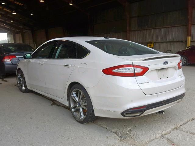 3FA6P0K92DR114370 - 2013 FORD FUSION TIT WHITE photo 3