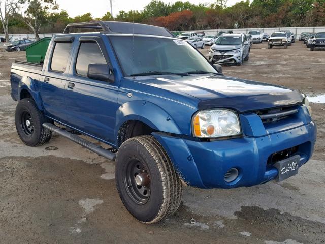 1N6ED27T24C482560 - 2004 NISSAN FRONTIER C BLUE photo 1