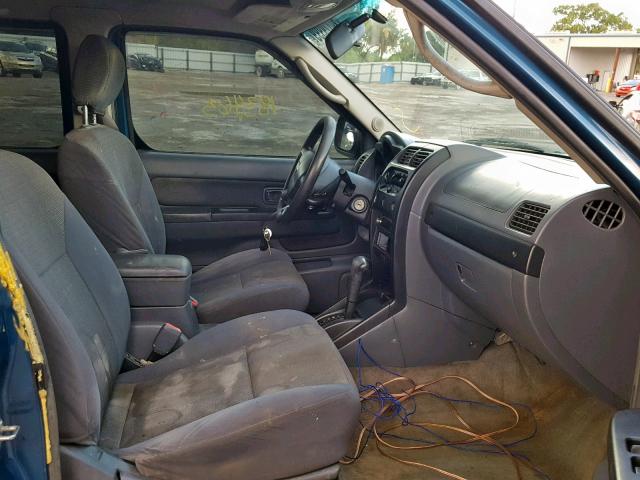 1N6ED27T24C482560 - 2004 NISSAN FRONTIER C BLUE photo 5