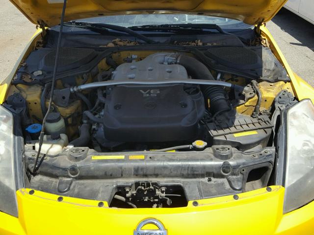 JN1AZ34D75M606360 - 2005 NISSAN 350Z COUPE YELLOW photo 7