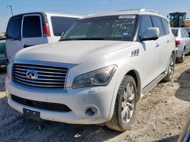 JN8AZ2NF8D9550068 - 2013 INFINITI QX56 WHITE photo 2