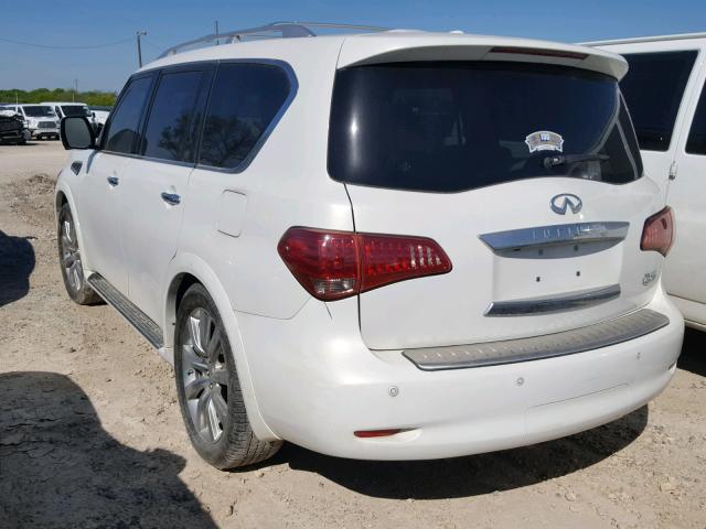 JN8AZ2NF8D9550068 - 2013 INFINITI QX56 WHITE photo 3