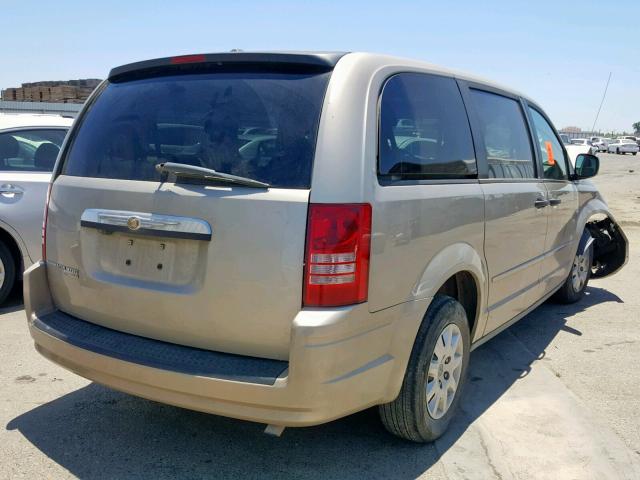 2A8HR44H18R800459 - 2008 CHRYSLER TOWN & COU GOLD photo 4