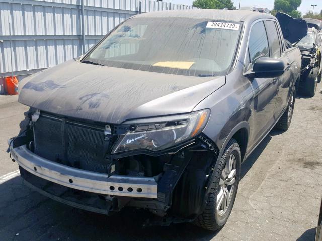 5FPYK2F24HB003313 - 2017 HONDA RIDGELINE GRAY photo 2