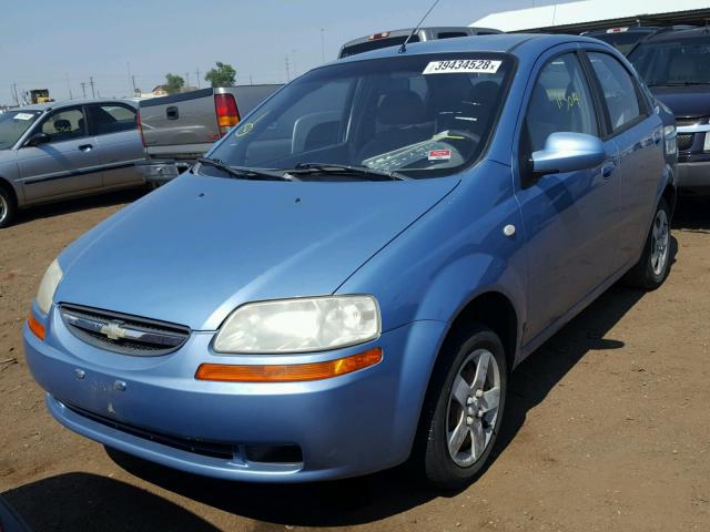 KL1TD52605B329140 - 2005 CHEVROLET AVEO BASE Көк фото 2