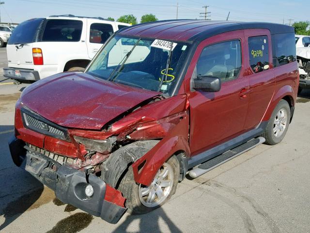 5J6YH28756L010095 - 2006 HONDA ELEMENT EX MAROON photo 2