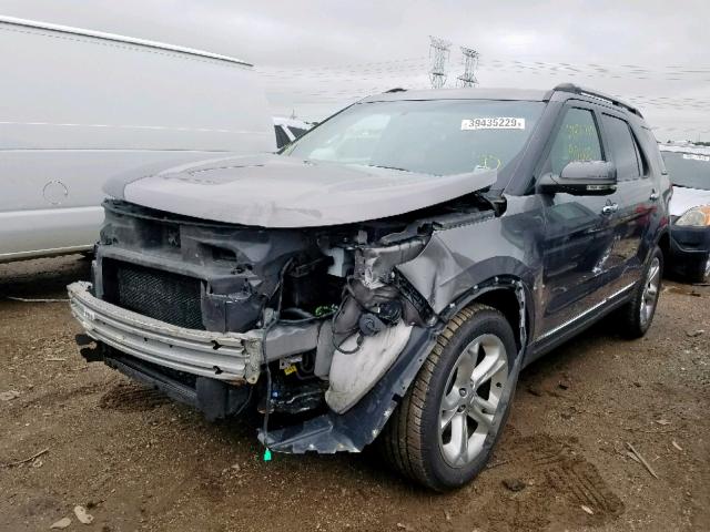 1FMHK8F86BGA75624 - 2011 FORD EXPLORER L GRAY photo 2