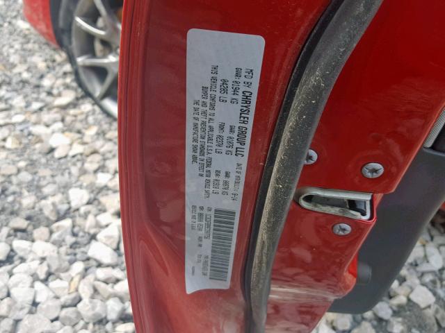 1C3CDFBB9ED907756 - 2014 DODGE DART SXT RED photo 10