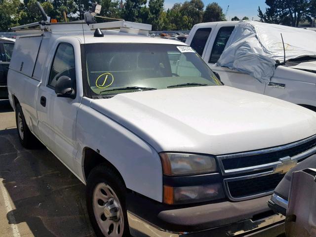 1GCEC14XX7Z149757 - 2007 CHEVROLET SILVERADO WHITE photo 1