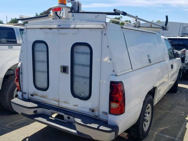 1GCEC14XX7Z149757 - 2007 CHEVROLET SILVERADO WHITE photo 4