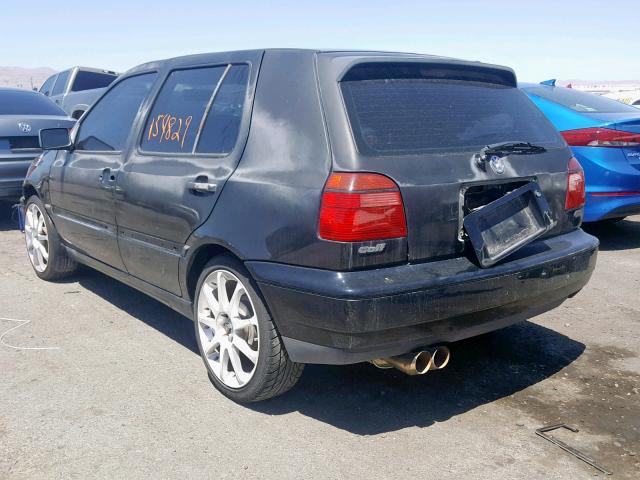 3VWFB81H7VM021257 - 1997 VOLKSWAGEN GOLF GL BLACK photo 3