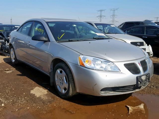 1G2ZF55B864265154 - 2006 PONTIAC G6 SE SILVER photo 1