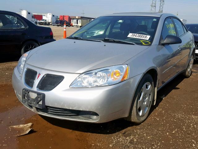 1G2ZF55B864265154 - 2006 PONTIAC G6 SE SILVER photo 2