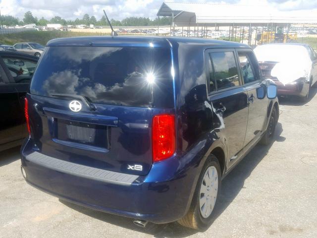 JTLKE50E081031844 - 2008 TOYOTA SCION XB 蓝色 照片 4