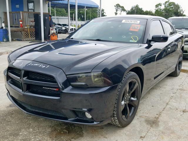 2C3CDXHG1DH643488 - 2013 DODGE CHARGER SX BLACK photo 2