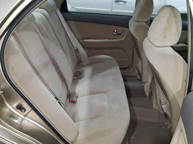 KNAFE121675467781 - 2007 KIA SPECTRA EX BEIGE photo 6