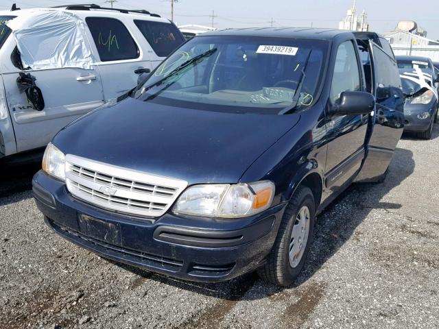 1GNDU23E61D120573 - 2001 CHEVROLET VENTURE EC BLUE photo 2