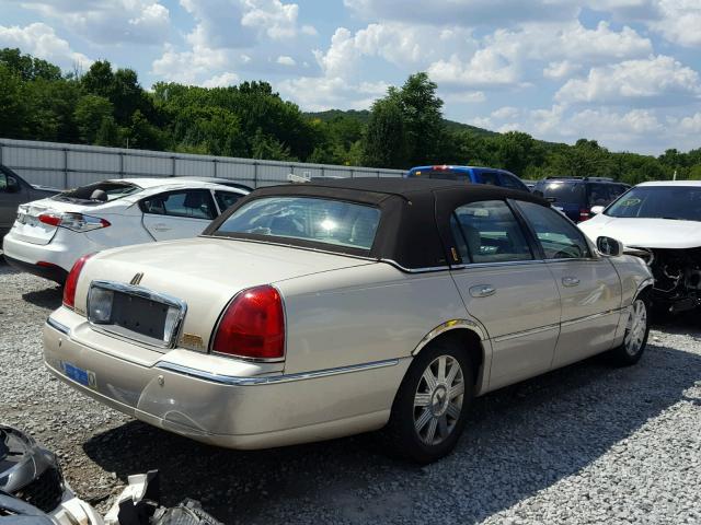 1LNHM83W63Y651379 - 2003 LINCOLN TOWN CAR C TAN photo 4