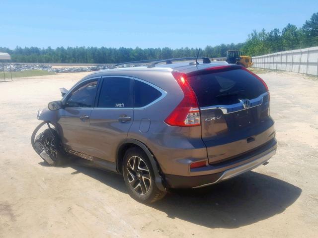 5J6RM4H75FL009170 - 2015 HONDA CR-V EXL GRAY photo 3