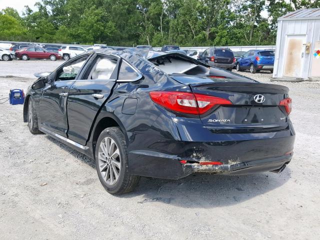 5NPE34AF5GH415156 - 2016 HYUNDAI SONATA SPO BLACK photo 3