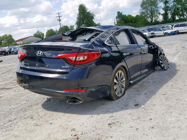 5NPE34AF5GH415156 - 2016 HYUNDAI SONATA SPO BLACK photo 4