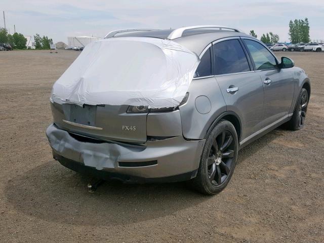 JNRBS08W46X400493 - 2006 INFINITI FX45 GRAY photo 4