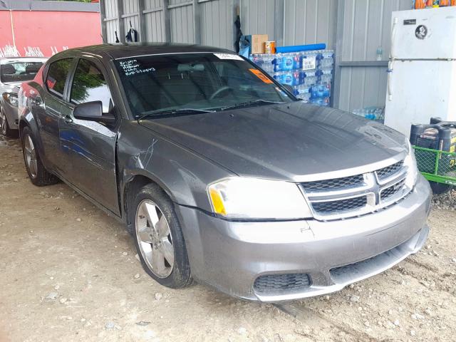 1C3CDZAB9DN572090 - 2013 DODGE AVENGER SE GRAY photo 1