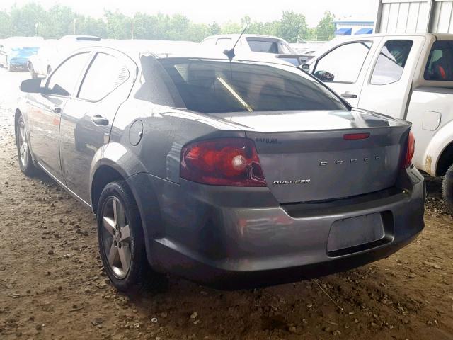 1C3CDZAB9DN572090 - 2013 DODGE AVENGER SE GRAY photo 3