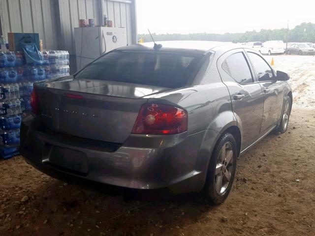 1C3CDZAB9DN572090 - 2013 DODGE AVENGER SE GRAY photo 4