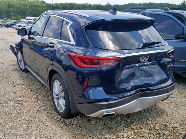 3PCAJ5M1XKF107689 - 2019 INFINITI QX50 ESSEN BLUE photo 3