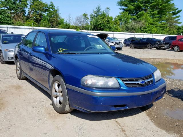 2G1WF52E839316845 - 2003 CHEVROLET IMPALA BLUE photo 1