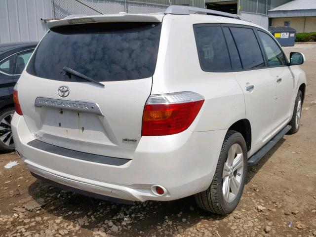 JTEDK3EH6A2162373 - 2010 TOYOTA HIGHLANDER WHITE photo 4