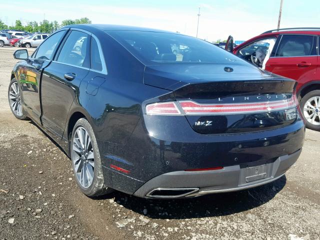 3LN6L5D98HR608234 - 2017 LINCOLN MKZ SELECT BLACK photo 3