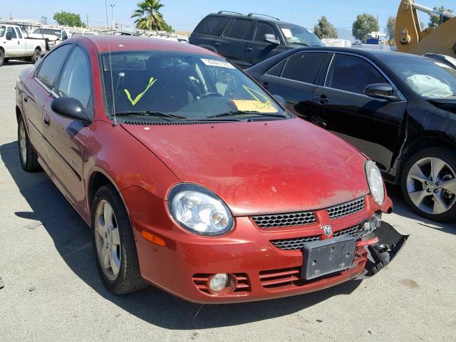 1B3ES76FX3D195981 - 2003 DODGE NEON R/T RED photo 1